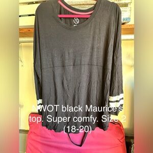 Maurices black and quarter sleeve